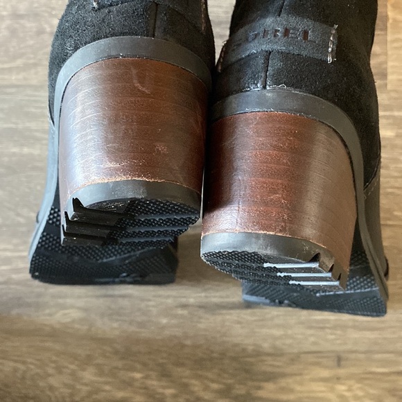 Sorel Cate Tall Rain & Waterproof Ready Boots Blac - Picture 15 of 16